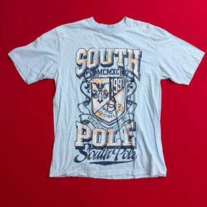 Vintage Southpole MCMXCI‎ Collection Graphic T-Shirt Y2K Gray Label SIZE XL
